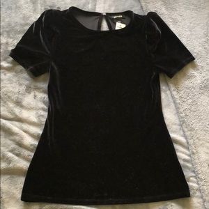 Black velvet Express top